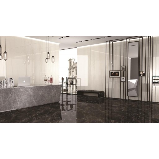 Керамогранит Juliano XXL Format Tile черный 90*180 JLB189708P